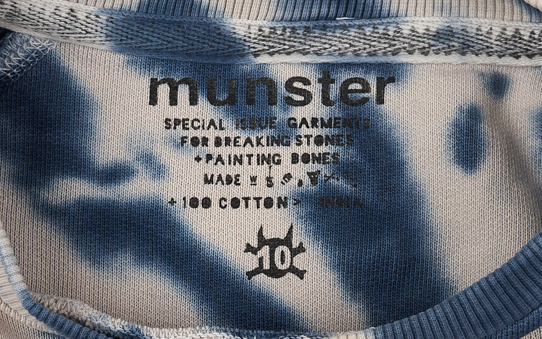 Munster Sweatshirt 140/146 Blue and White / Tie-Dye