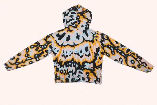 O'Neill Sweatshirt 140 Light Blue Orange Black Tie Dye