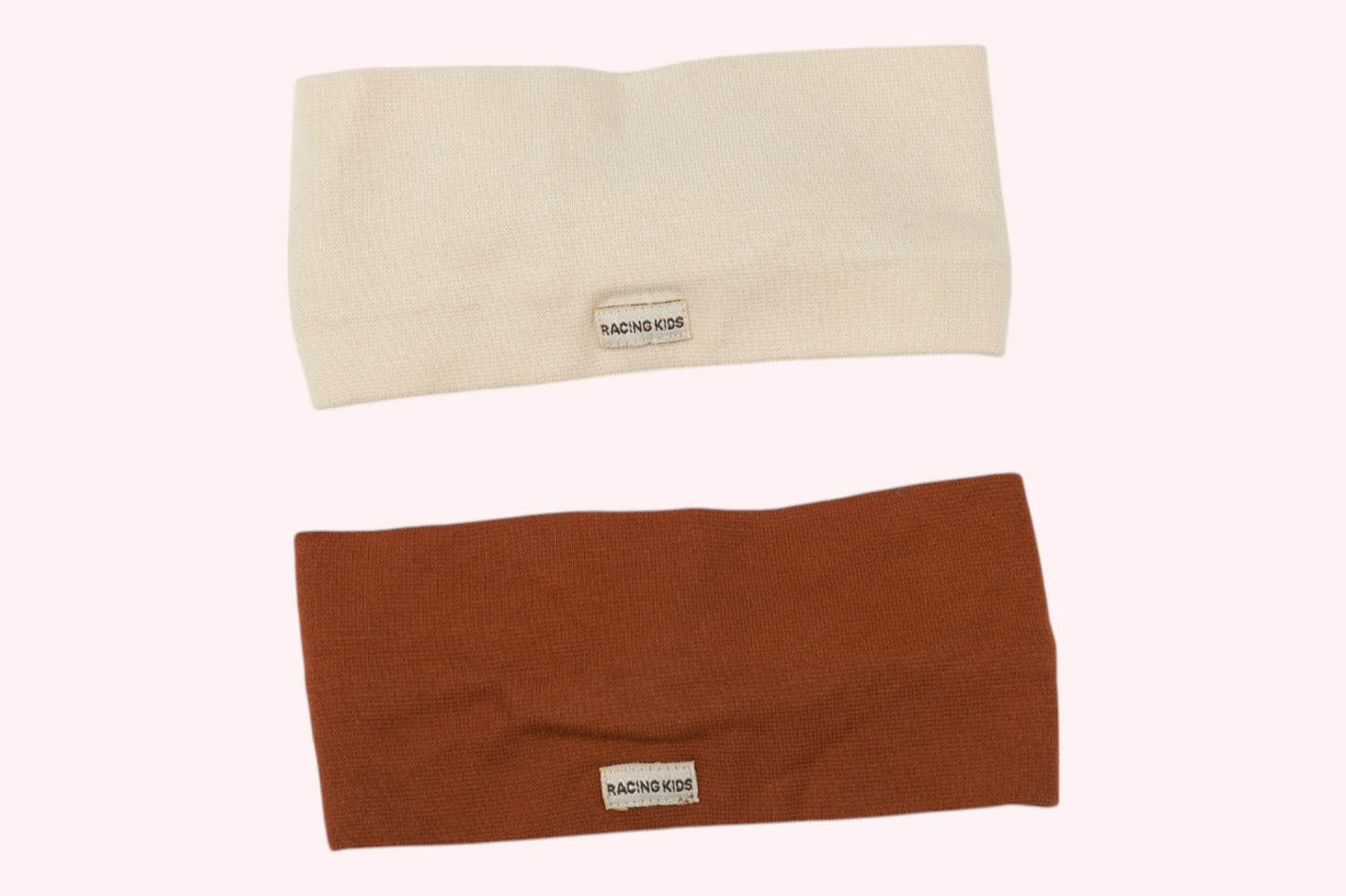 Racing Kids Headbands Set 74/80 Beige and Brown