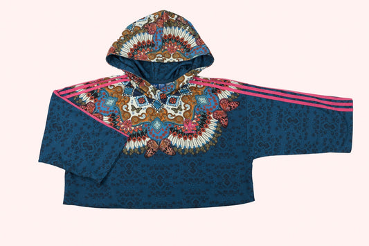 adidas Sweater White and Blue