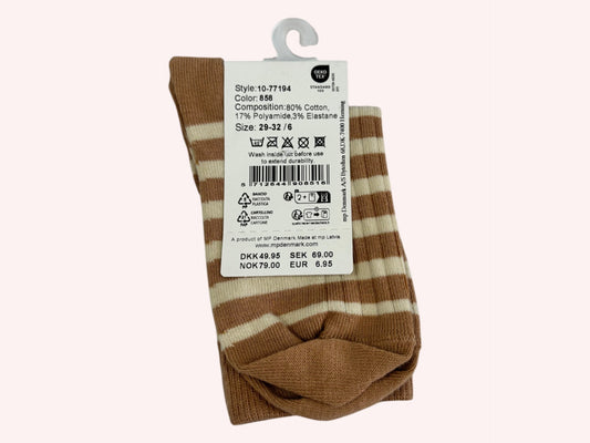 mp Kids Socks Brown and Cream