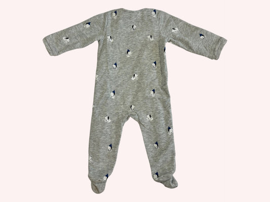 Petit Bateau Onesie Grey