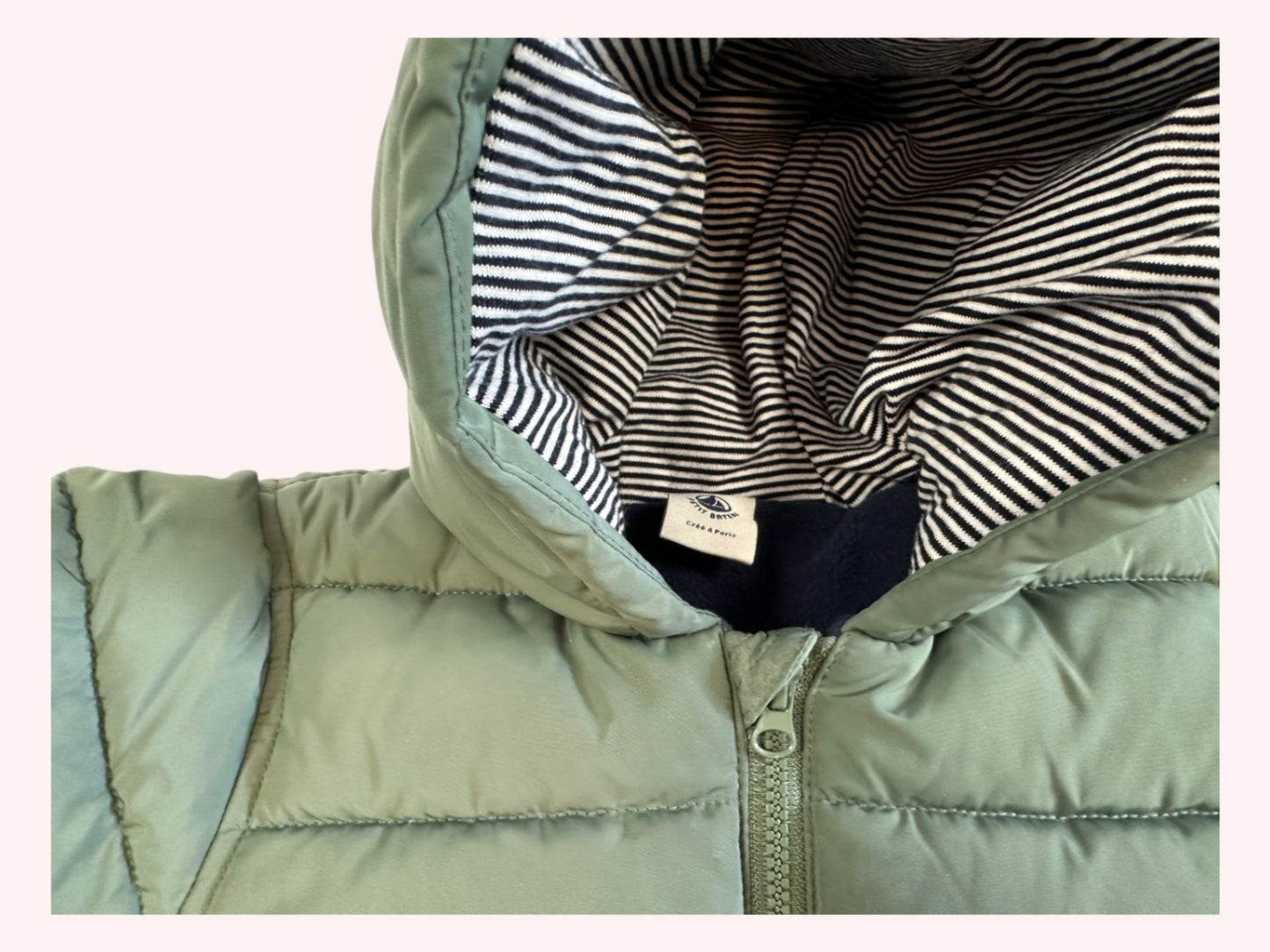 Petit Bateau Puffer Jacket Green