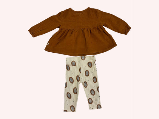 Your Wishes Sweet Blouse with Leggings