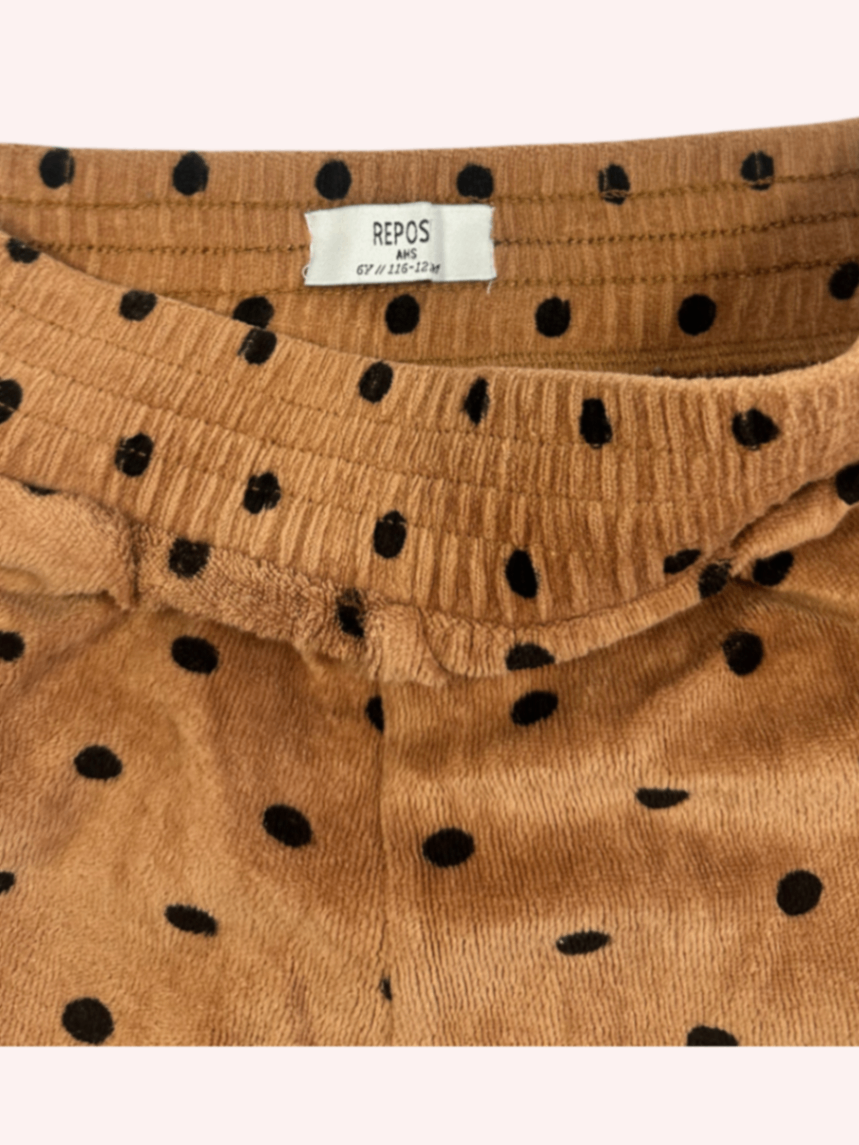 Repose Amsterdam Trousers Brown with black polka dots