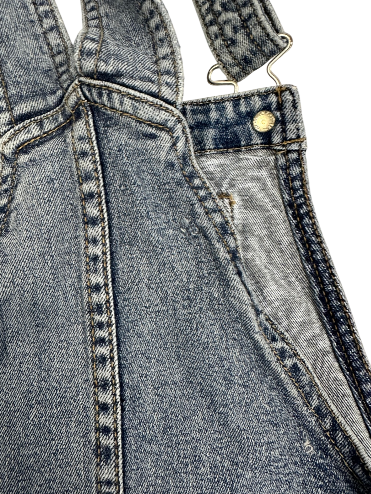 Review Dungaree Dress Blue