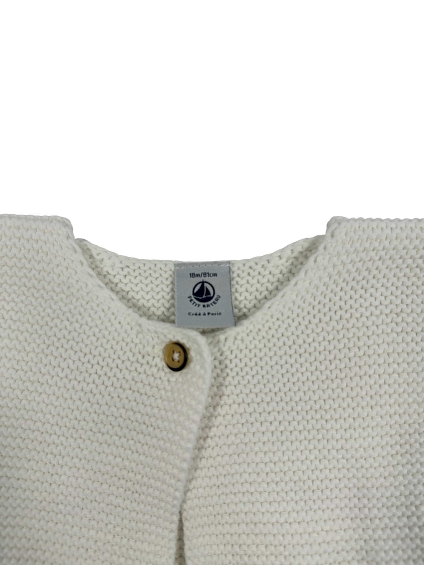 Petit Bateau Cardigan White