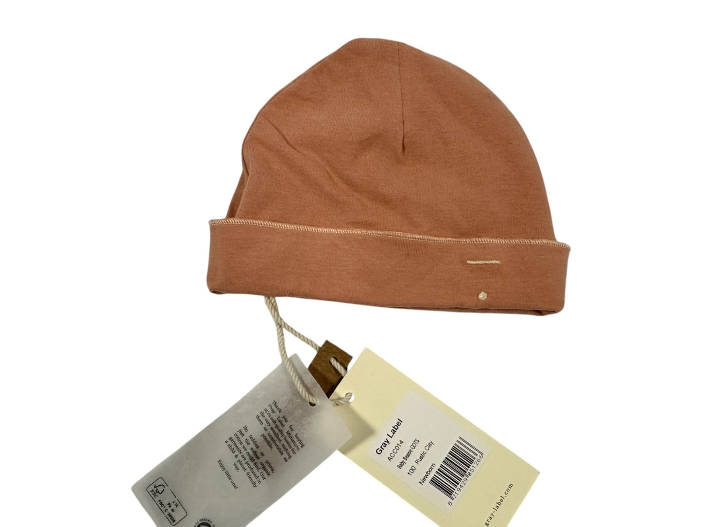 Gray Label Baby Beanie Pink