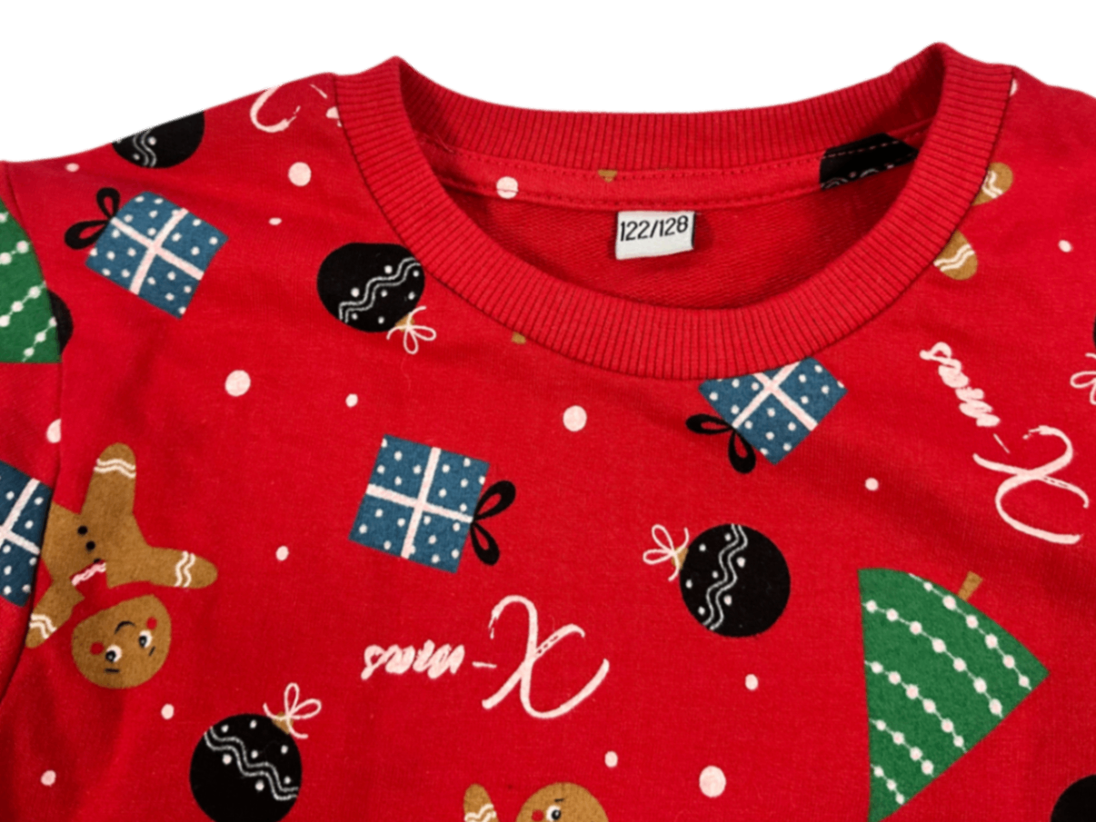 100% Cotton Sweatshirt Red