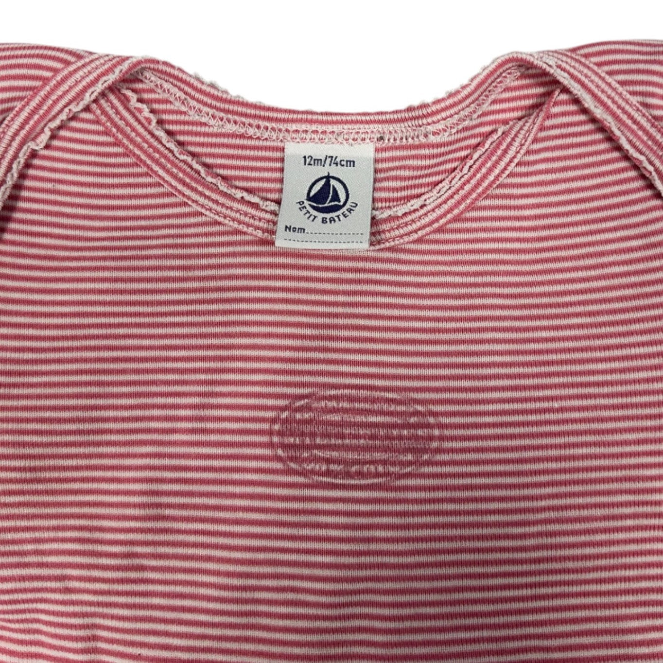 PETIT BATEAU Body Red and white striped