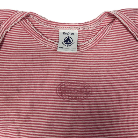 PETIT BATEAU Body Red and white striped