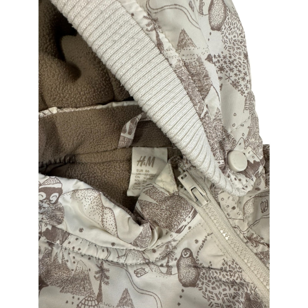 H&M Jacket Beige and brown
