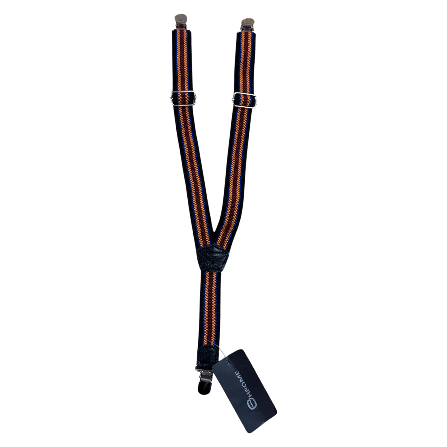 Suspenders Black with white stars