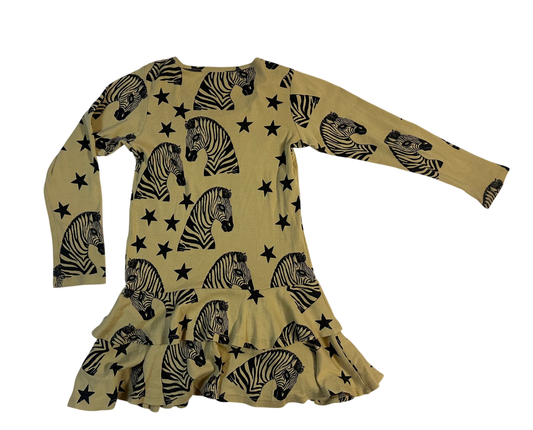 Mini Rodini Zebra Dress Beige