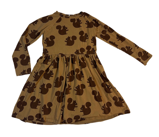 Mini Rodini 🐿️ Squirrel Dress Brown