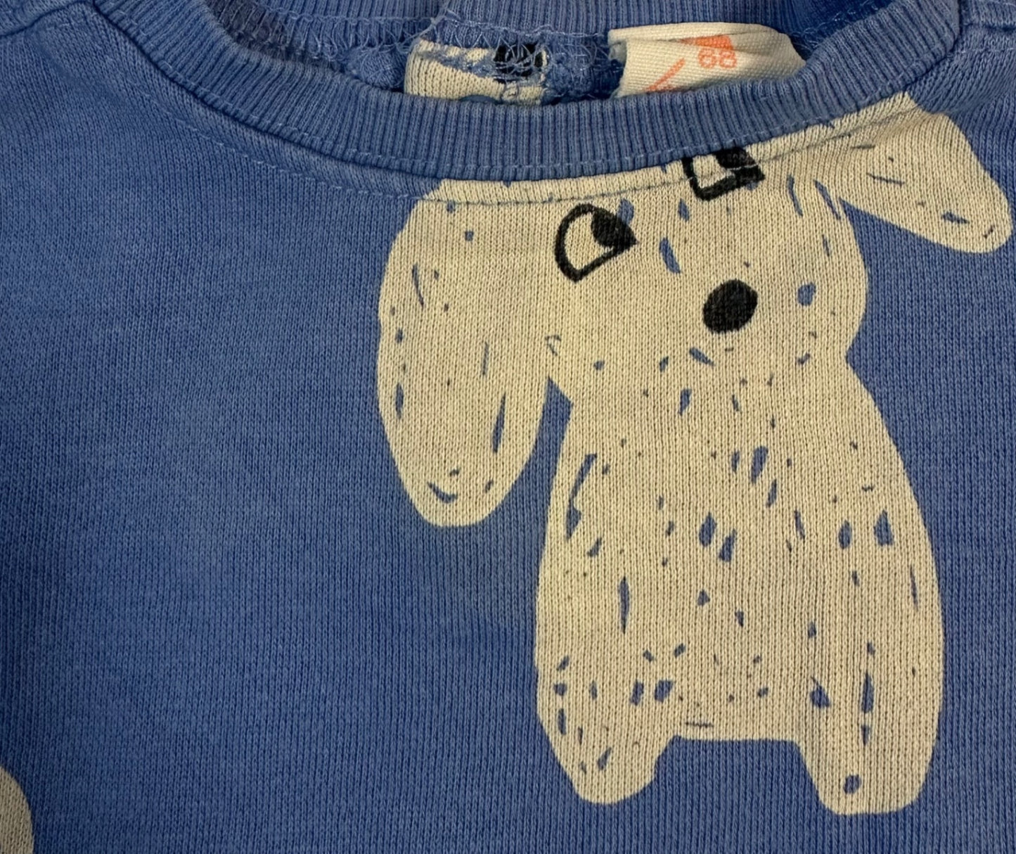 HEMA Sweater Blue with dog pattern