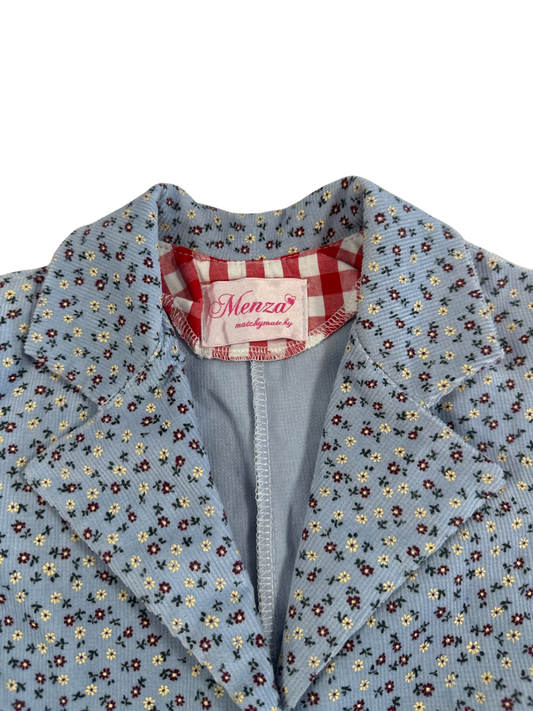 Menza Jacket Light blue with multicolor floral pattern