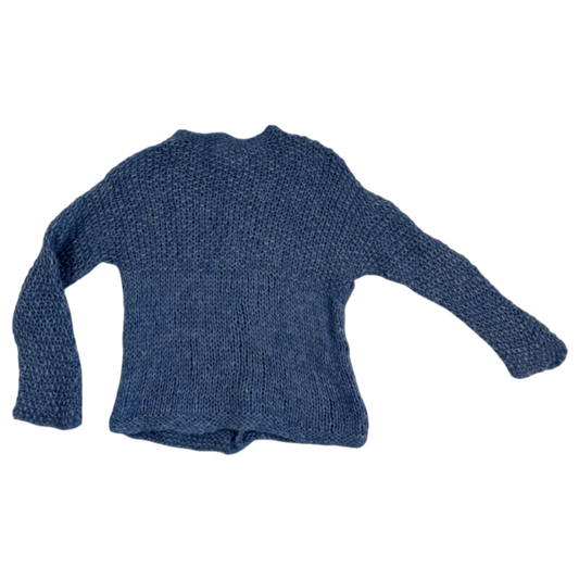 Soft Wooly Cardigan Steel Blue
