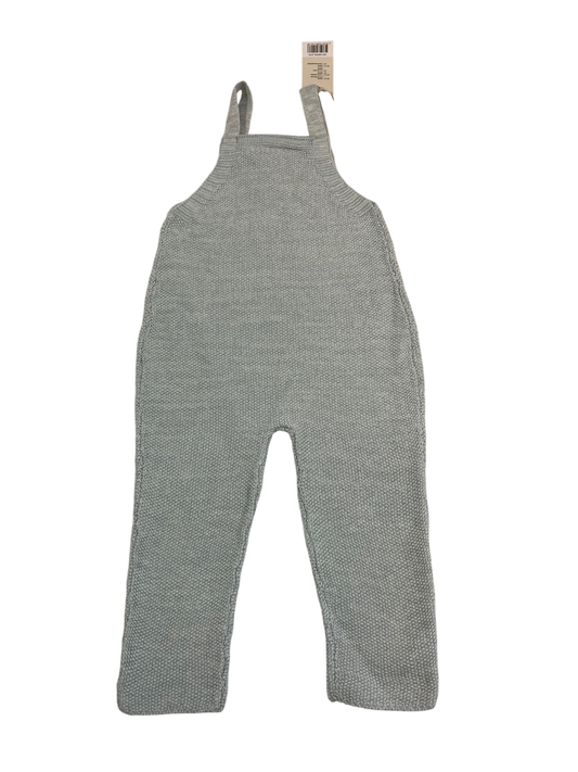 Baby blue knitted dungarees