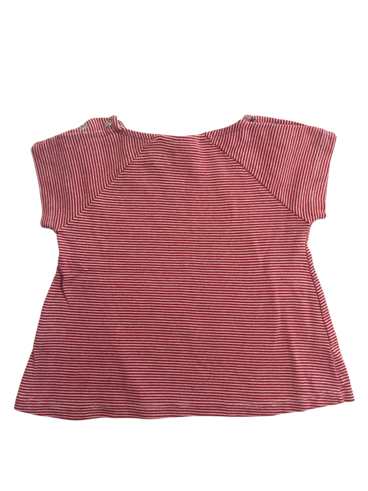 Petit Bateau Shirt Red and white stripes