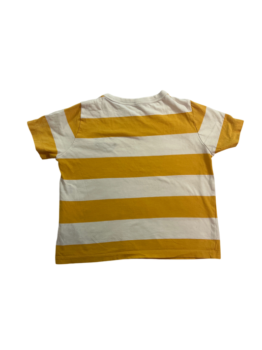 Arket T-Shirt Yellow and White