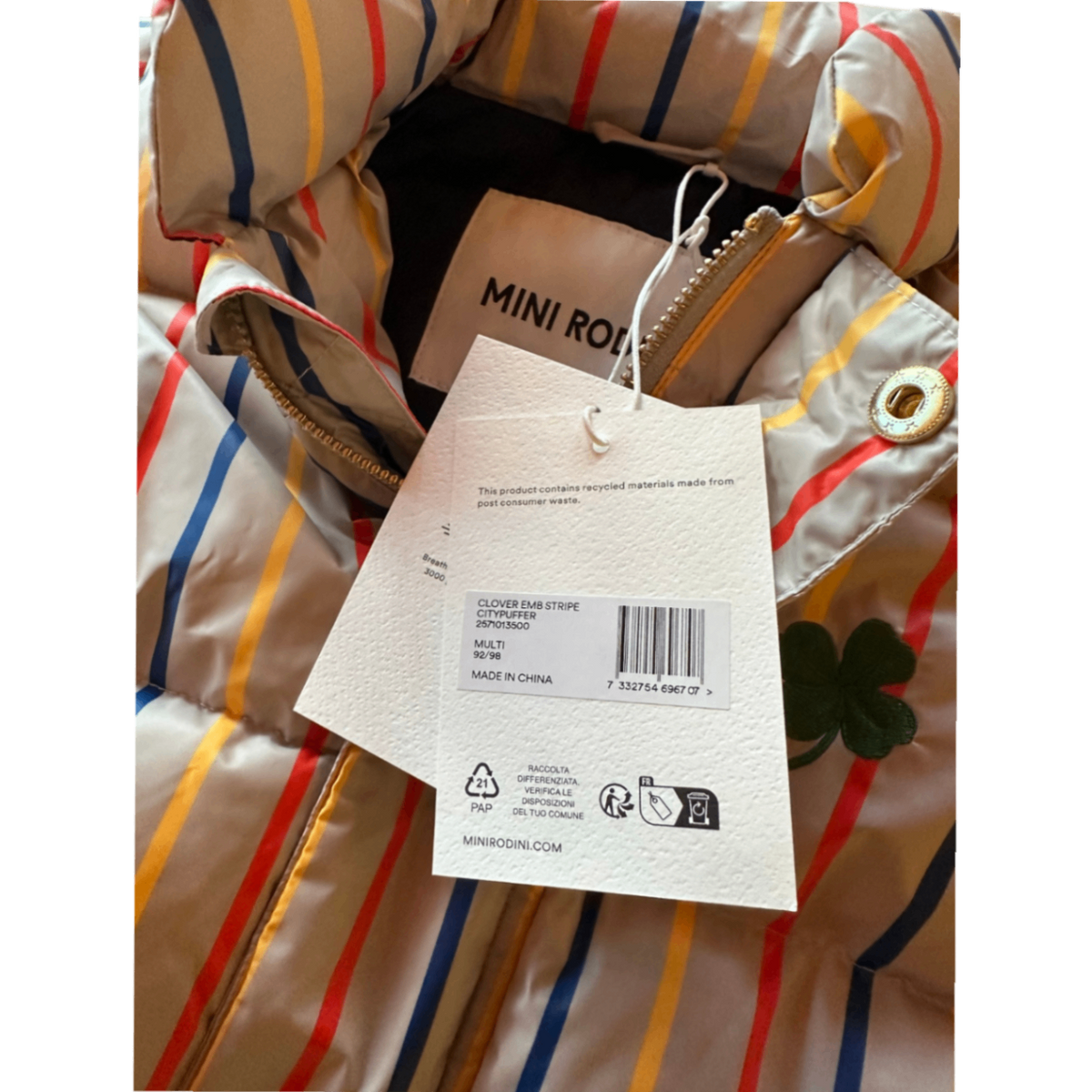 MINI RODINI Winter Jacket Grey