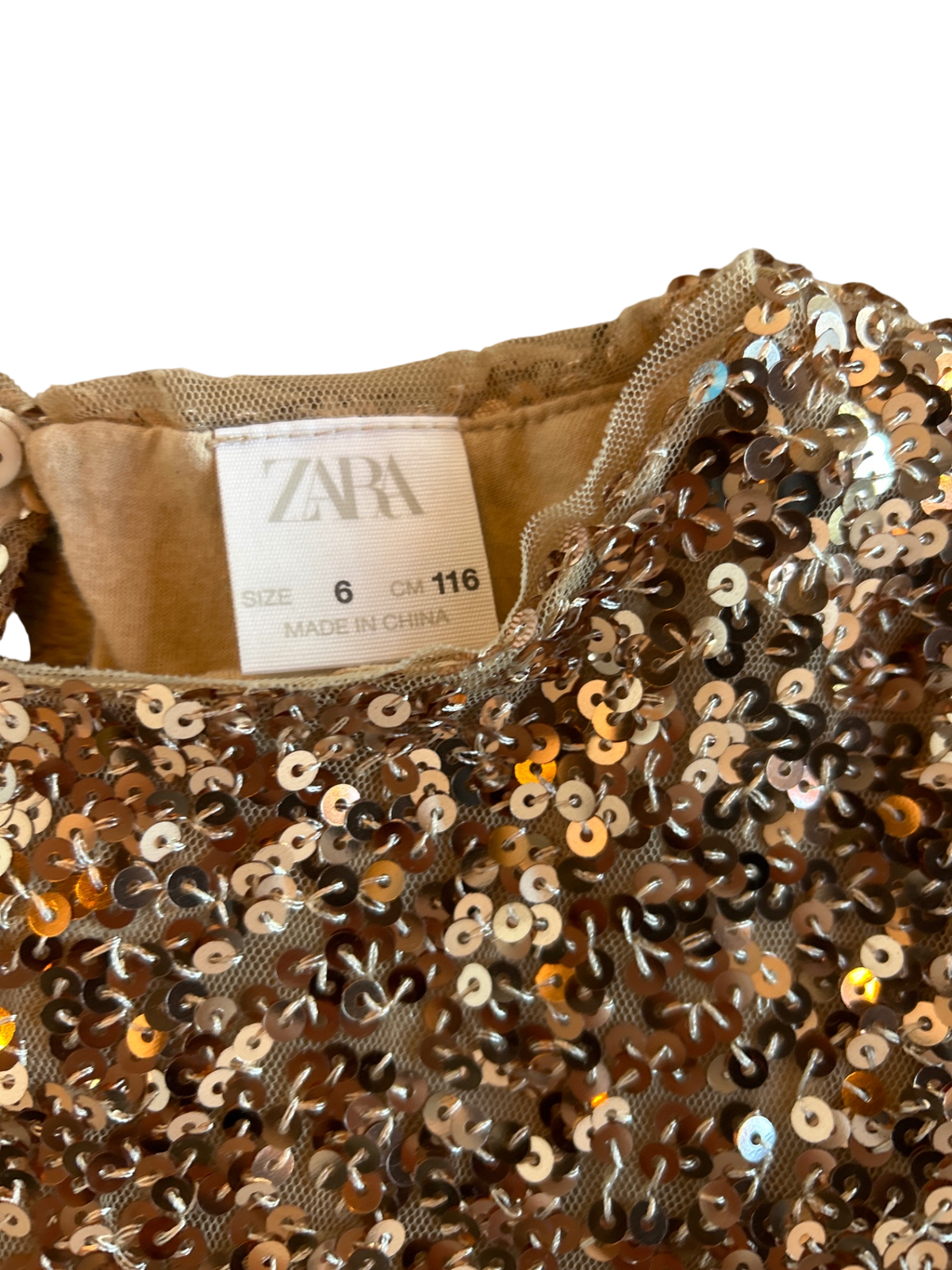 Zara Dress Gold