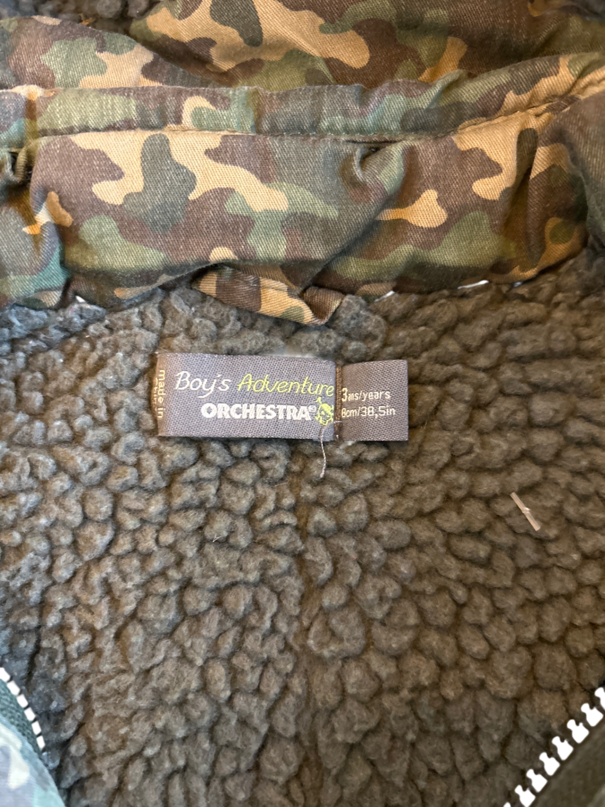 Boys adventure Jacket Camouflage pattern (Green, Brown, Black)