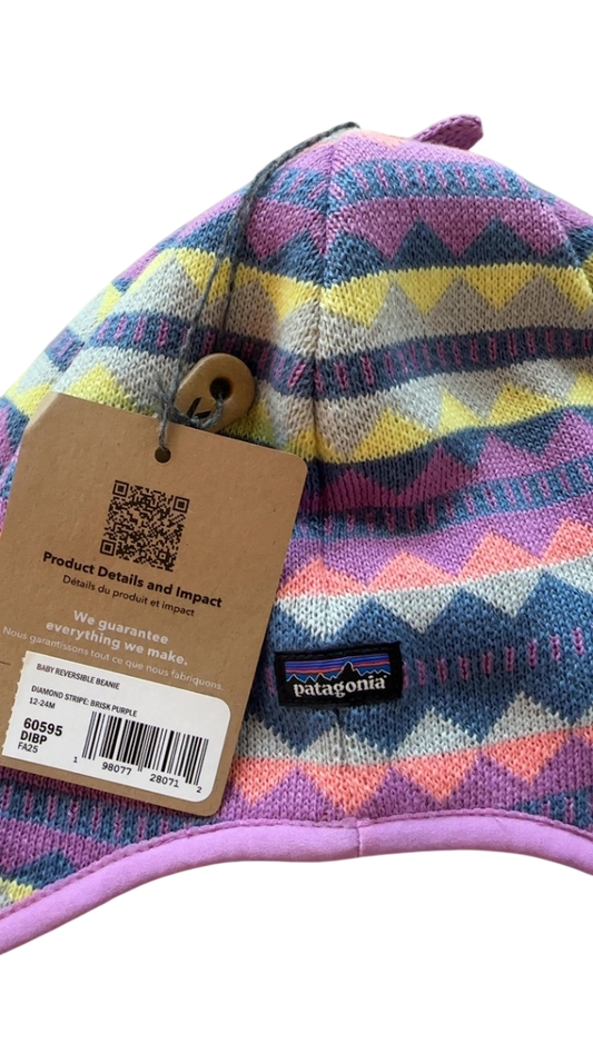 Patagonia Reversible Beanie Purple Multicolor