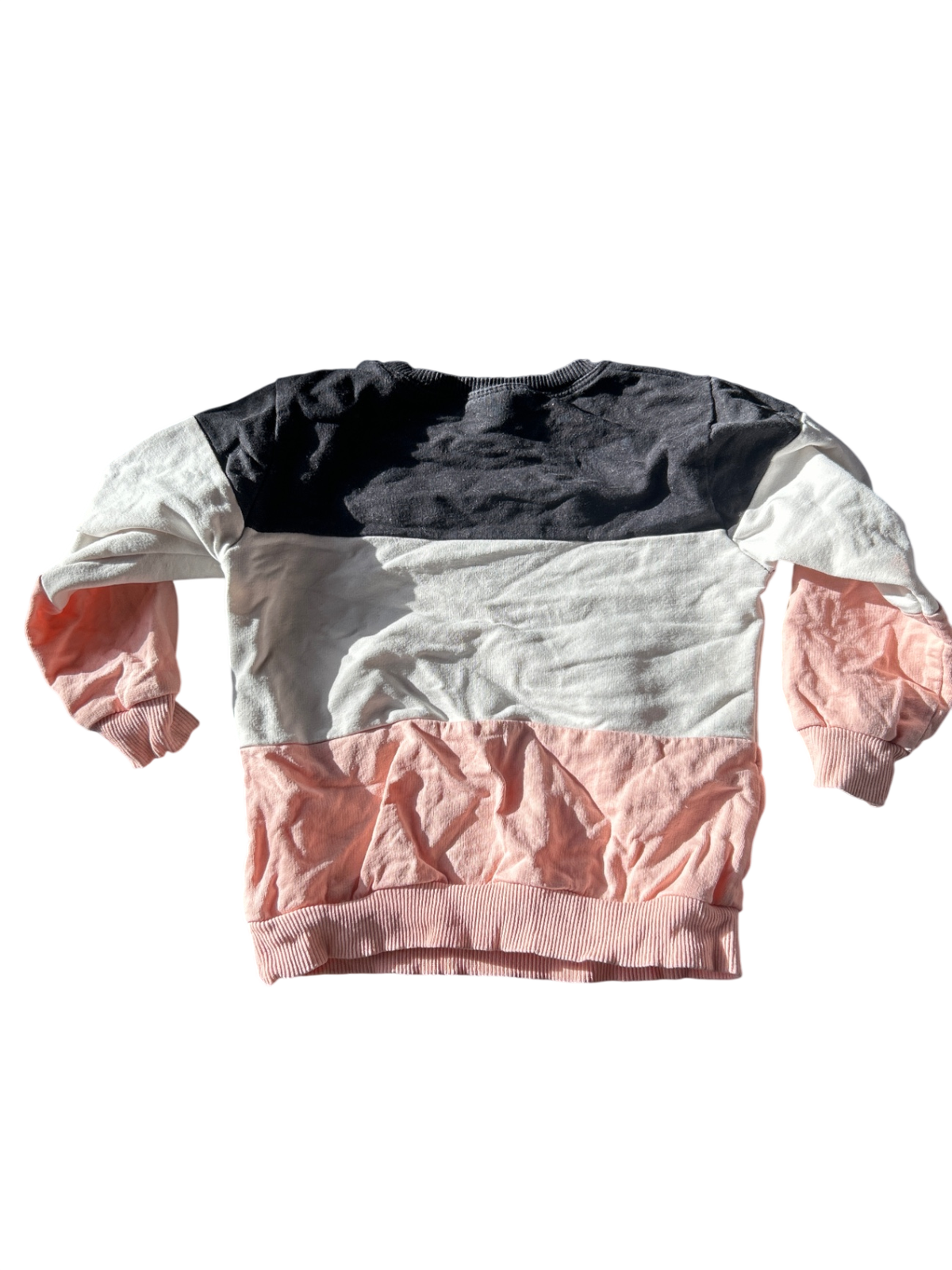 hugg Sweatshirt Black, white, and pink
