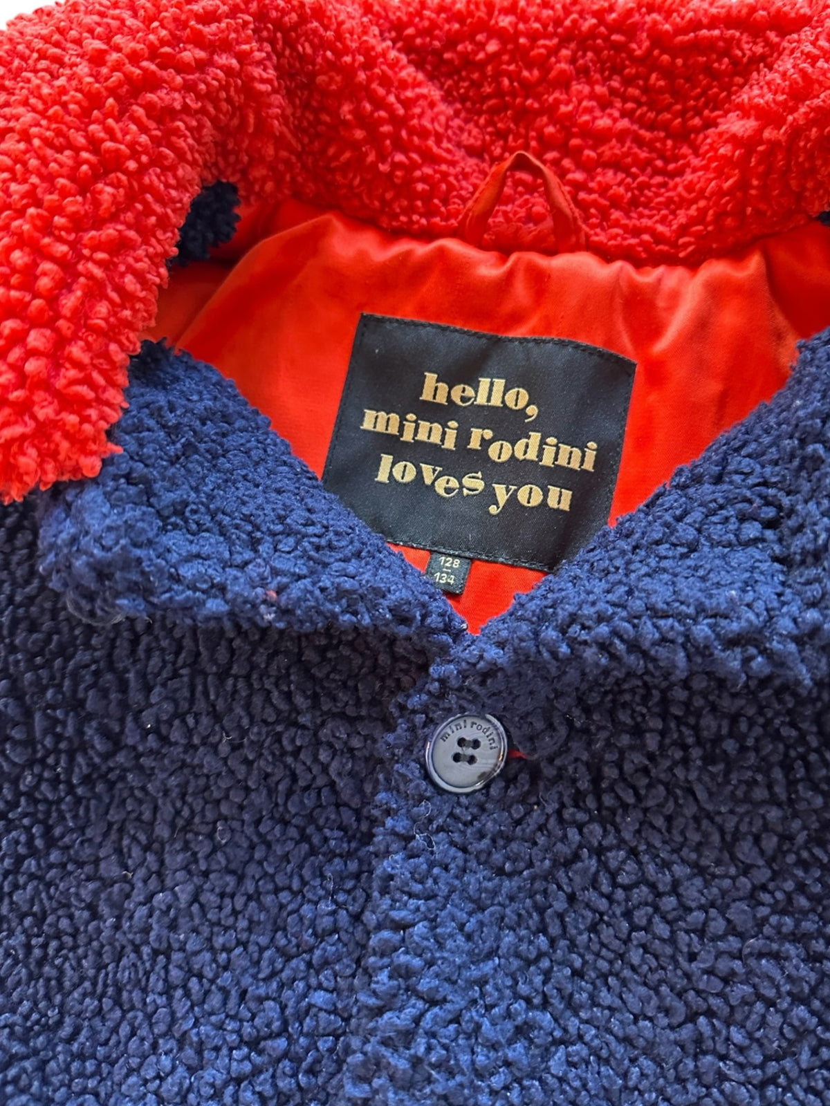 Mini Rodini Jacket Navy blue and red