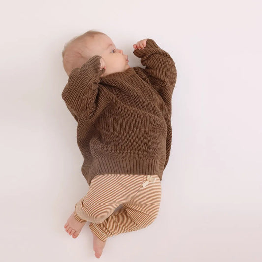 Chocolate knit sweater