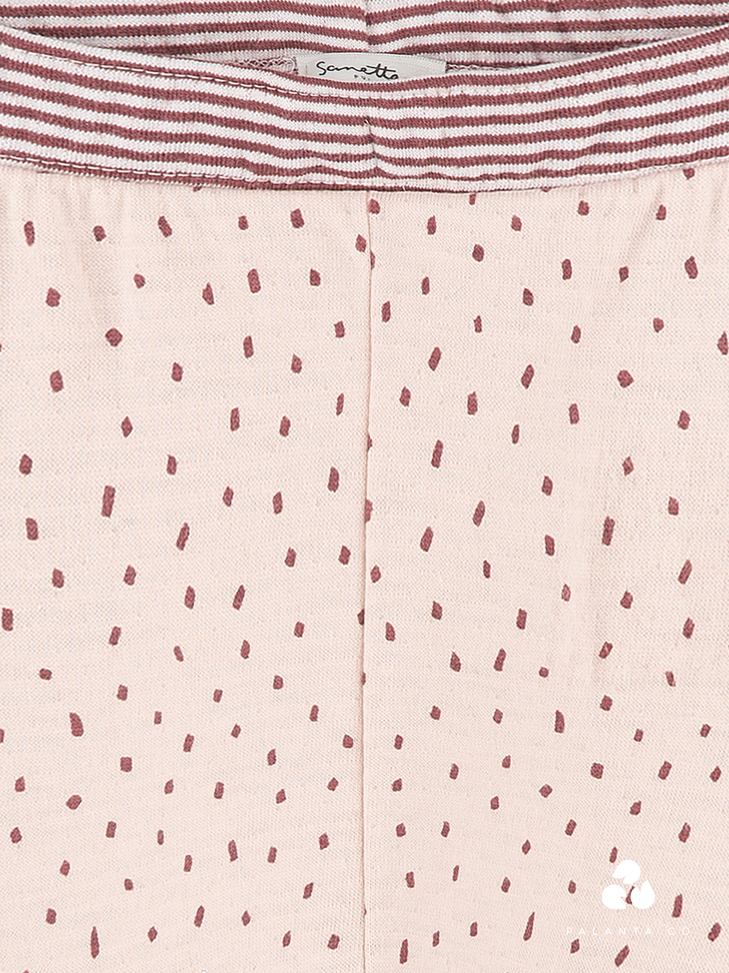 Polka leggings pink