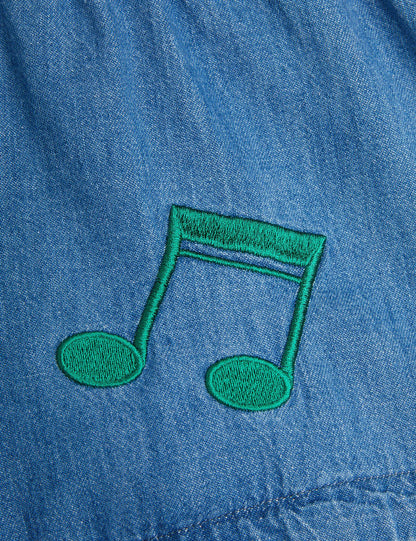Mini Rodini Note Denim Shorts