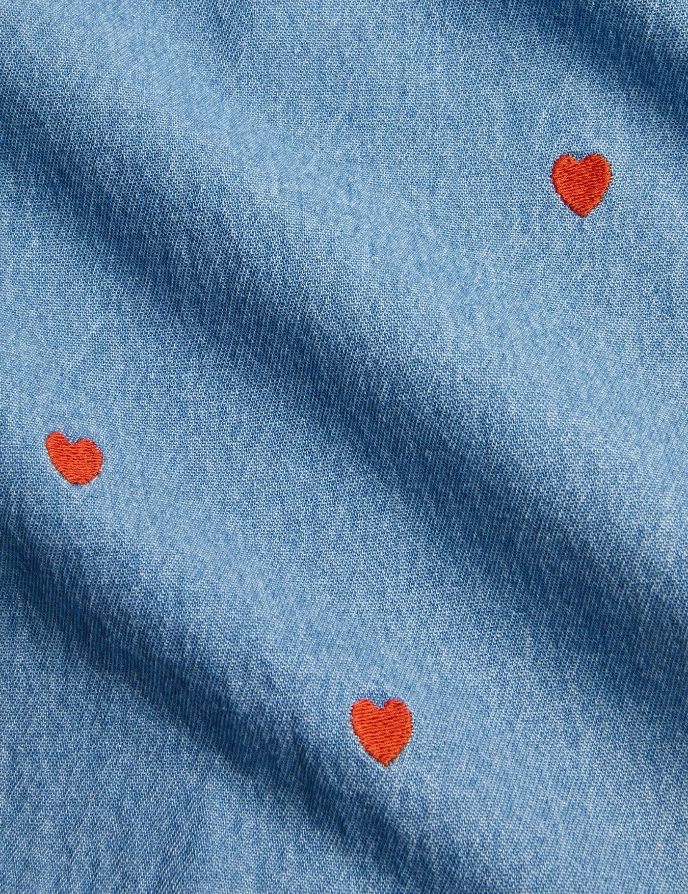 Mini Rodini Mini Hearts Woven Long Sleeve Shirt