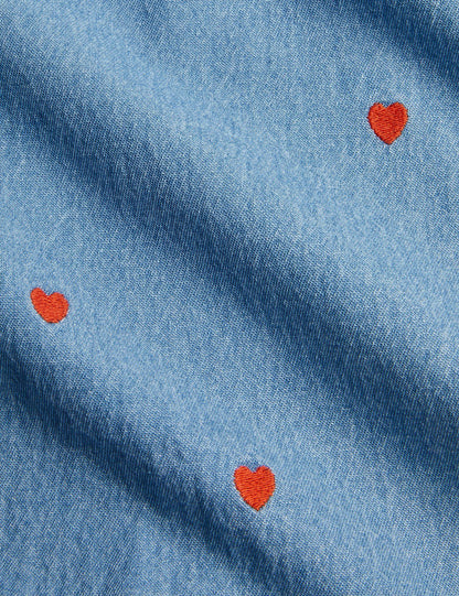 Mini Rodini Mini Hearts Woven Long Sleeve Shirt