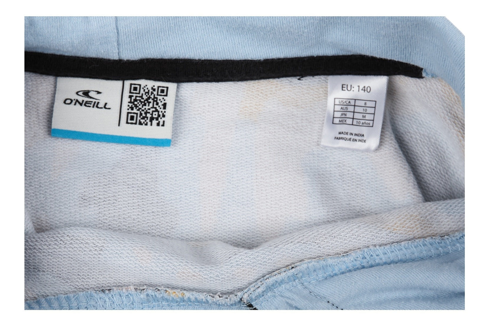 O'Neill Sweatshirt 140 Light Blue Orange Black Tie Dye