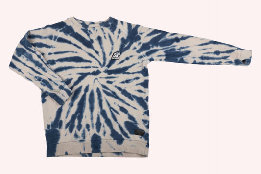 Munster Sweatshirt 140/146 Blue and White / Tie-Dye