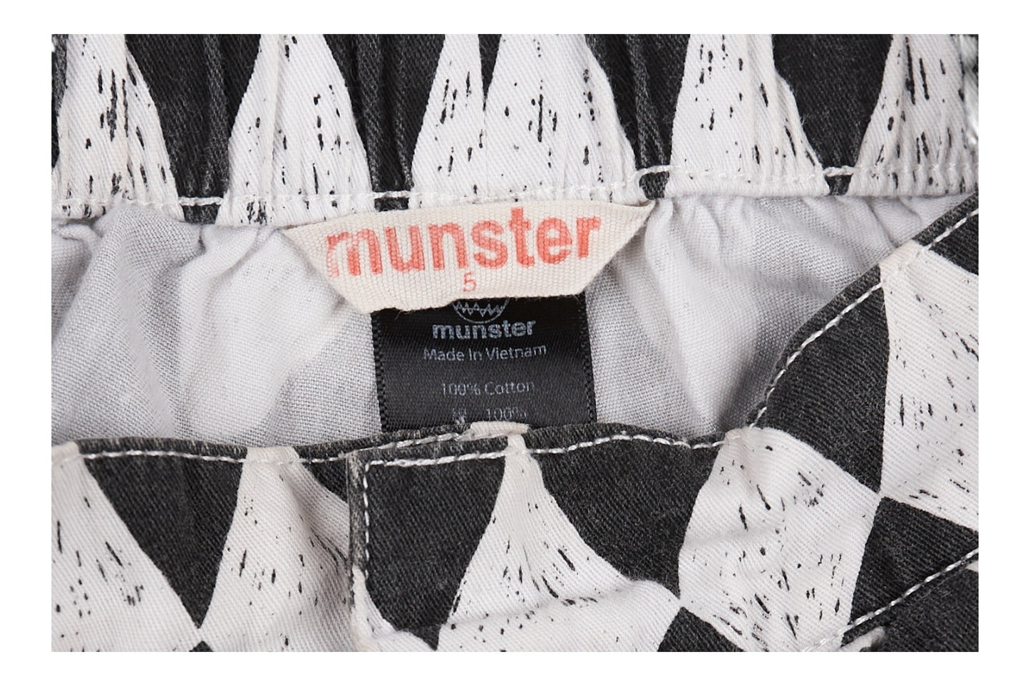 Munster Shorts 122 Black and White