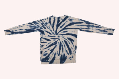 Munster Sweatshirt 140/146 Blue and White / Tie-Dye