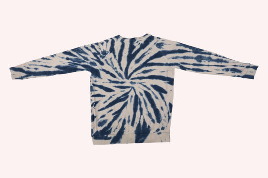 Munster Sweatshirt 140/146 Blue and White / Tie-Dye