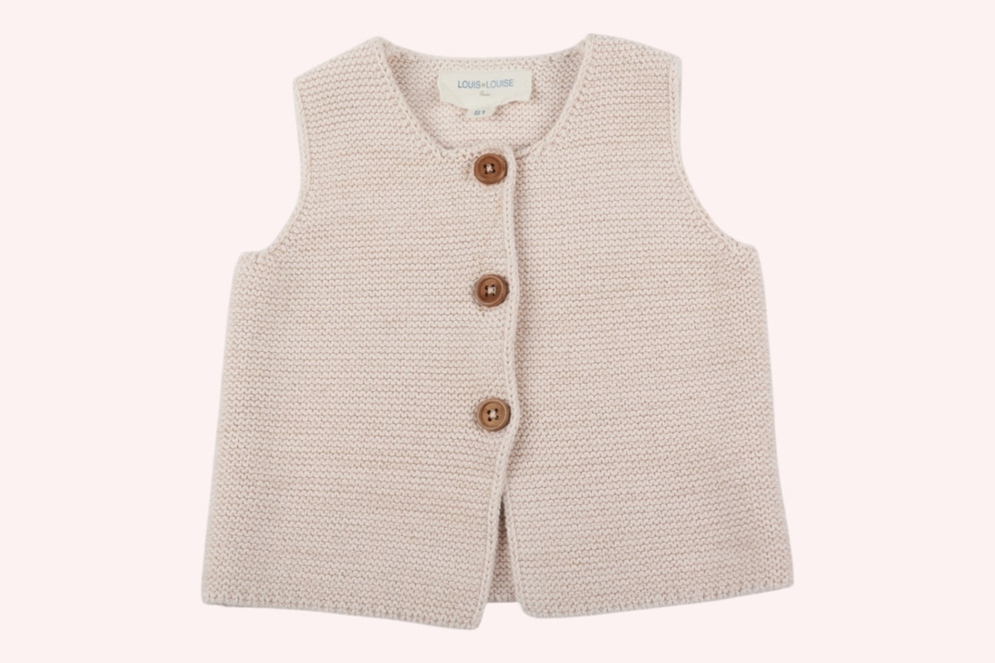 Louis Louise Knitwear Bodywarmer Pink 