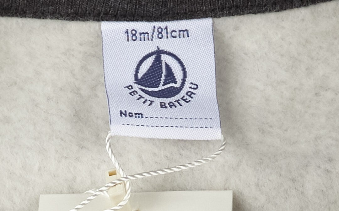 Petit Bateau Hoodie Grey