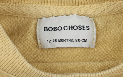 Bobo Choses Sweatshirt 80 yellow with flowers
