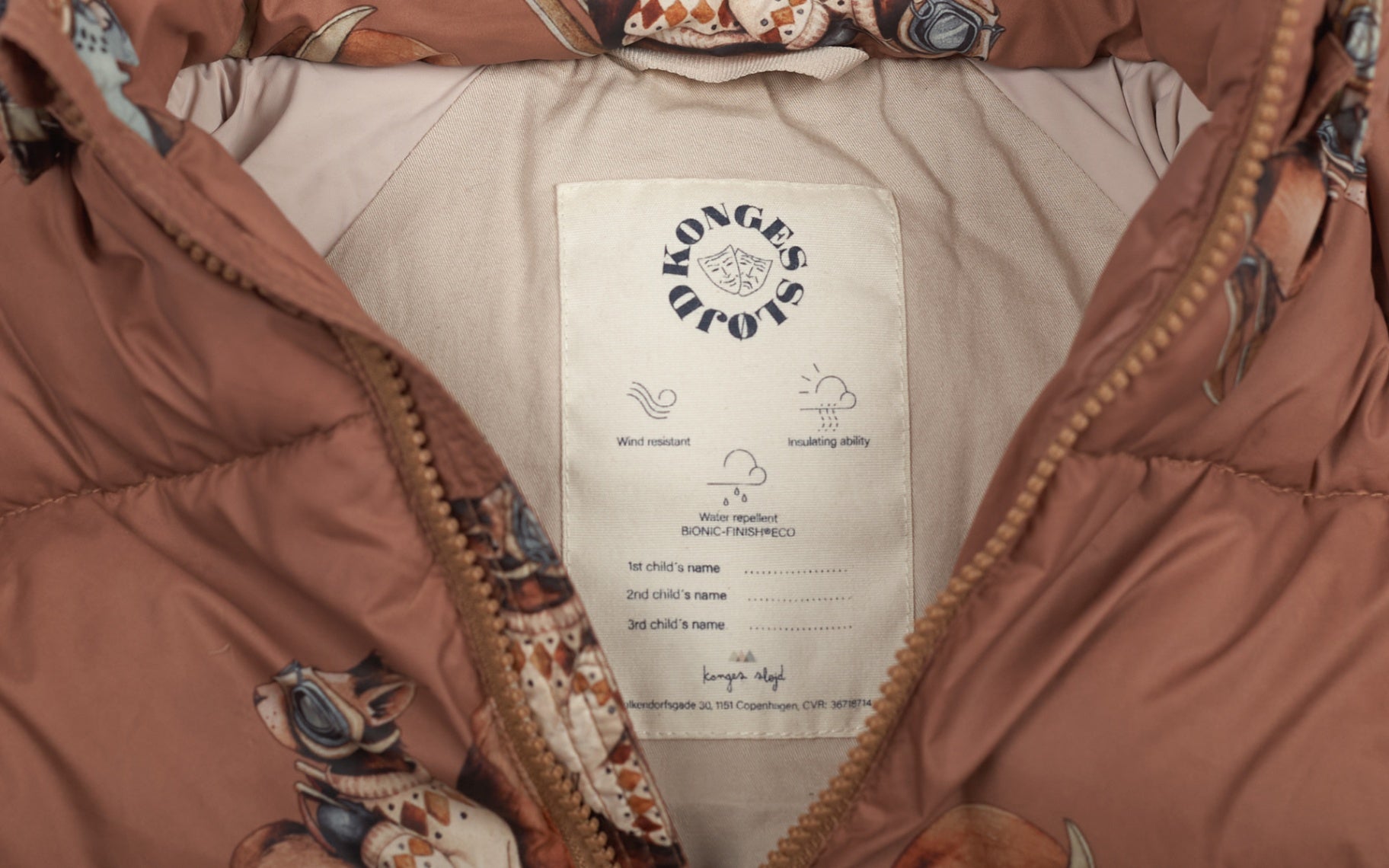 Konges Sløjd Puffer Jacket Brown