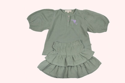 House of Jamie Skirt Green