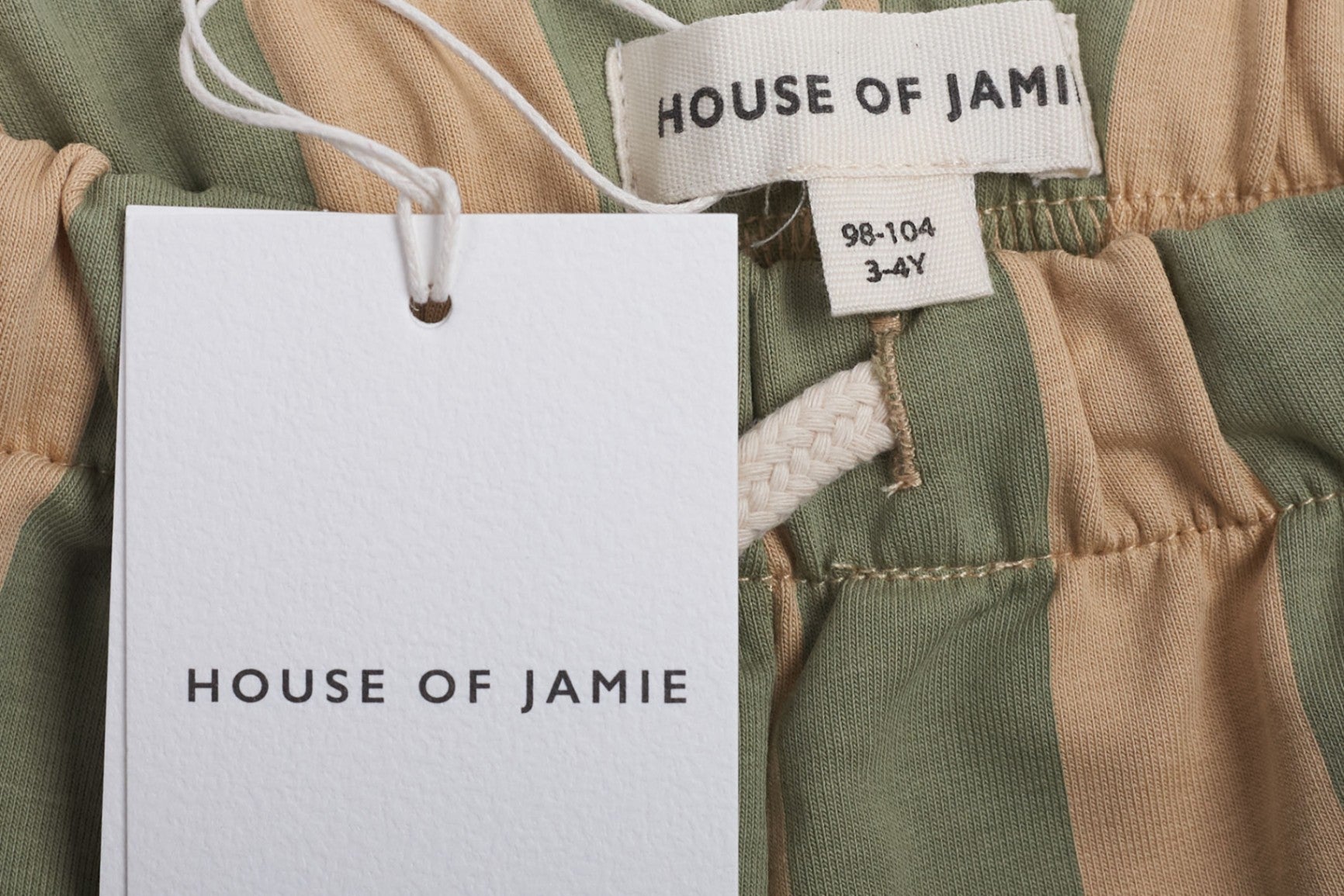 House of Jamie Shorts Beige and Green