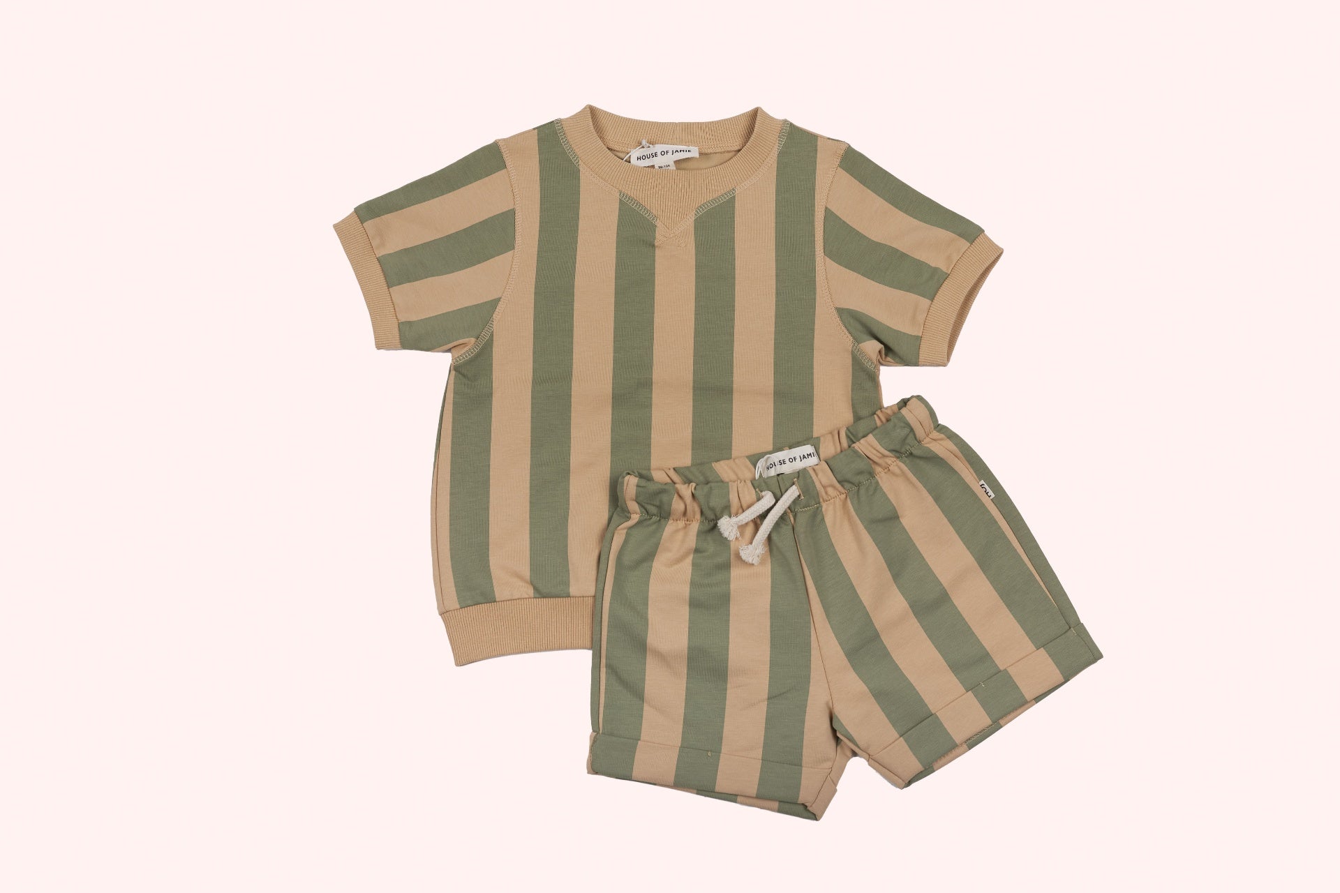 House of Jamie Shorts Beige and Green
