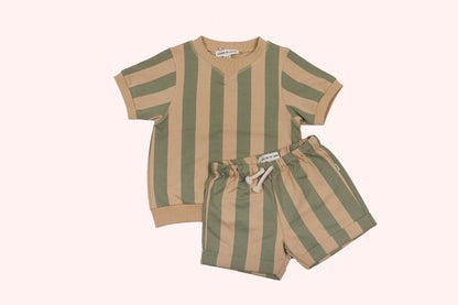 House of Jamie Shorts Beige and Green