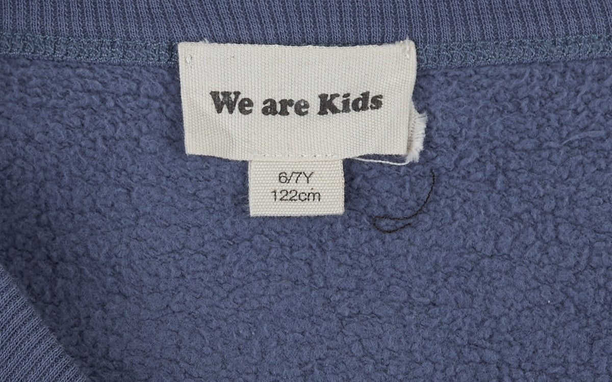We are Kids Sweatshirt Cardigan Blue